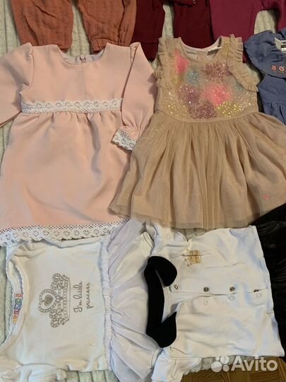 Вещи пакетом на девочку 68 74