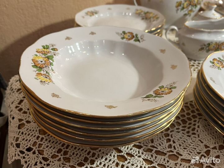 Сервиз столовый 35 предметов СССР Рига