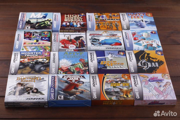 Картриджи Game Boy Advance GBA Обновляемый Список