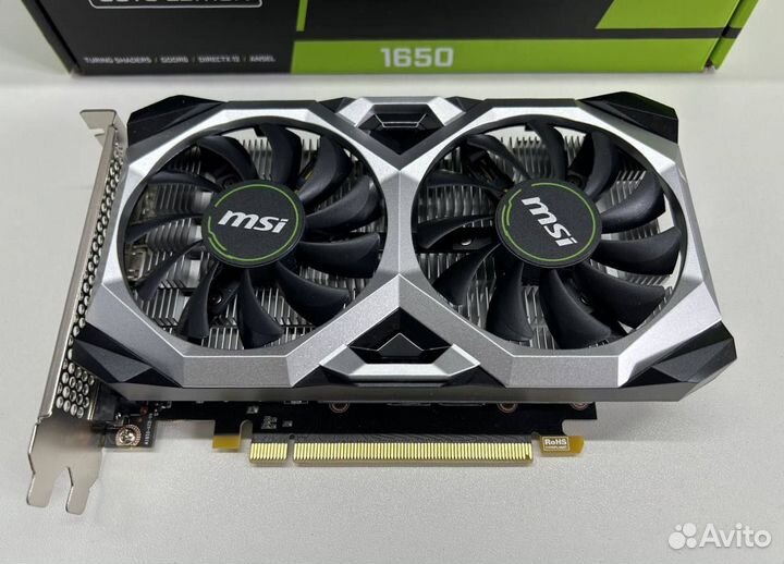 Видеокарта MSI GeForce GTX 1650 D6 ventus XS OCV3