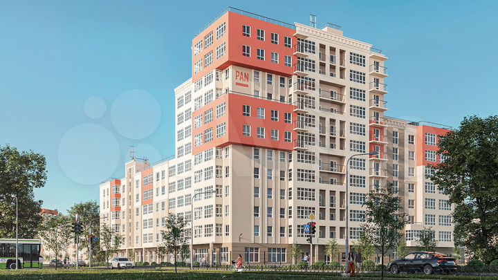 4-к. квартира, 73,1 м², 2/6 эт.