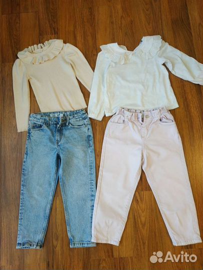 Джинсы блузка кофточка sela