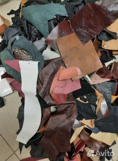 Обрезки натуральной кожи