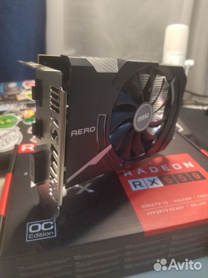 Видеокарта MSI AMD Radeon RX 550 aero ITX 4GB OC