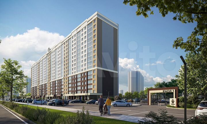 2-к. квартира, 50 м², 7/16 эт.