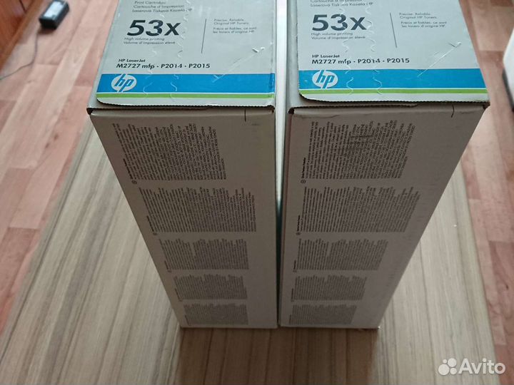 Коробка картриджа hp laserjet q7553x оригинальная