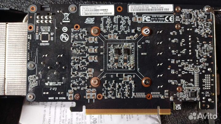 Palit 1660Ti dual на гарантии