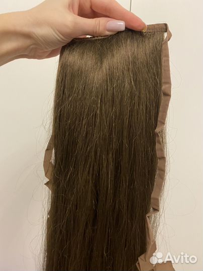 Накладной хвост, шиньон на ленте