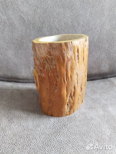 Карандашница СССР из ствола липы