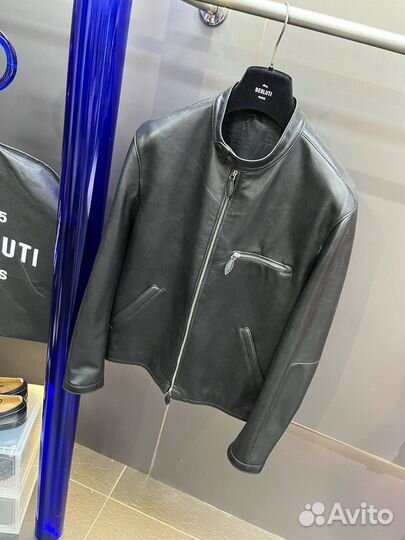 Berluti кожаная куртка