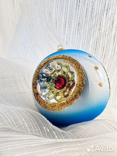 Елочные игрушки стекло фабрика Ёлочка «Прожектор»