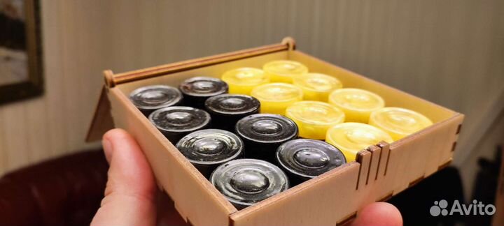 Фишки для нард, шашки из янтаря