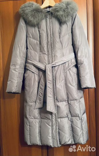 Пуховик женский clasna длинный 46