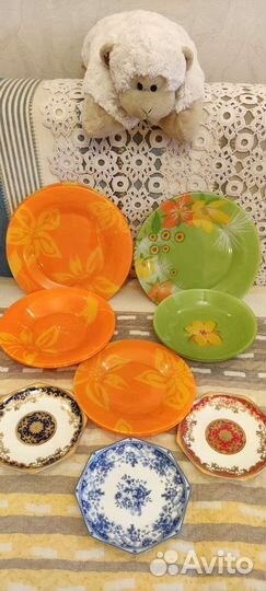 Тарелки, чайники разные, Франция - Китай