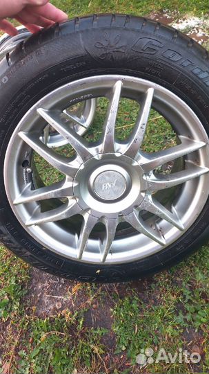 Литые диски R15 4x114.3,3 диска с Шинами на летней