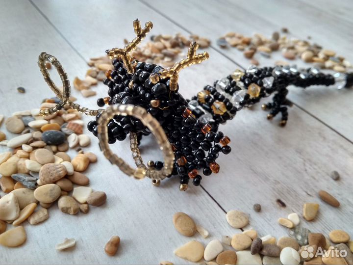 Дракон из бисера