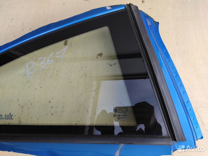 Стекло заднее правое глухое на Opel Corsa D 3Д