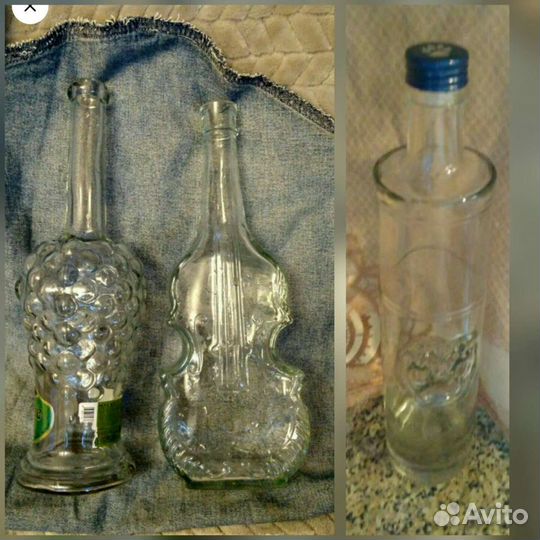 Стеклянные банки бутыли разные