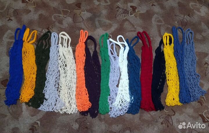 Сумка авоська вязаная