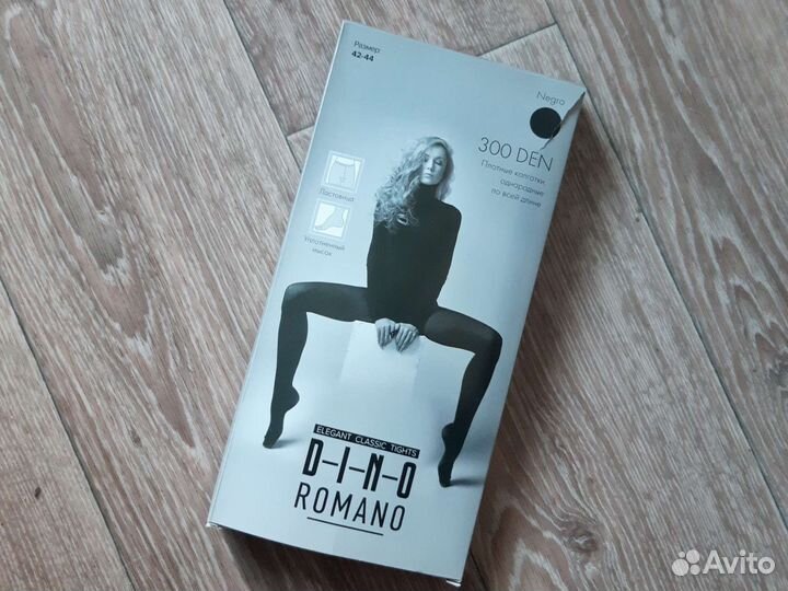 Колготки женские 300 den dino romano, черные