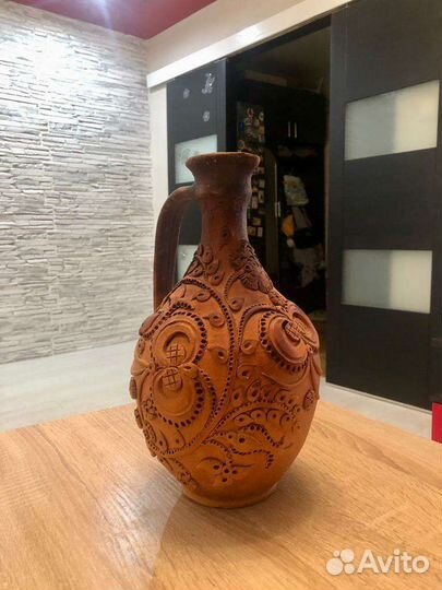 Кувшин красная глина