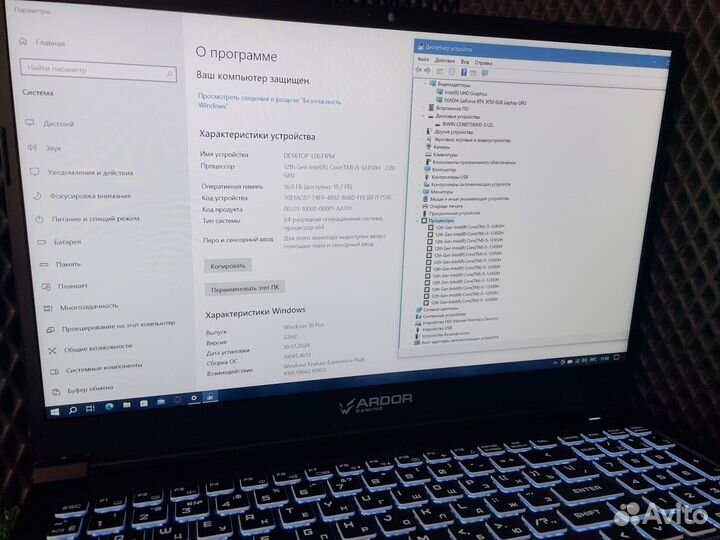 Ноутбук ardor gaming NEO i5-12Th/RTX3050 6Gb Как Н