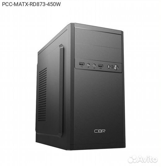 Корпус CBR RD873 Minitower 450Вт чёрный, PCC-matx