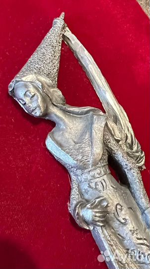 Панно Франция олово на бархате 2 шт