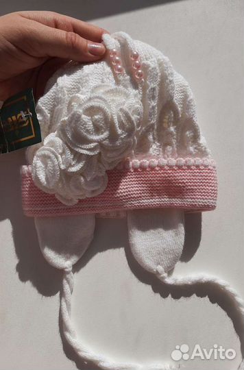 Шапочка для девочки 46-48