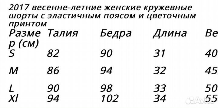 Женские кружевные летние шорты
