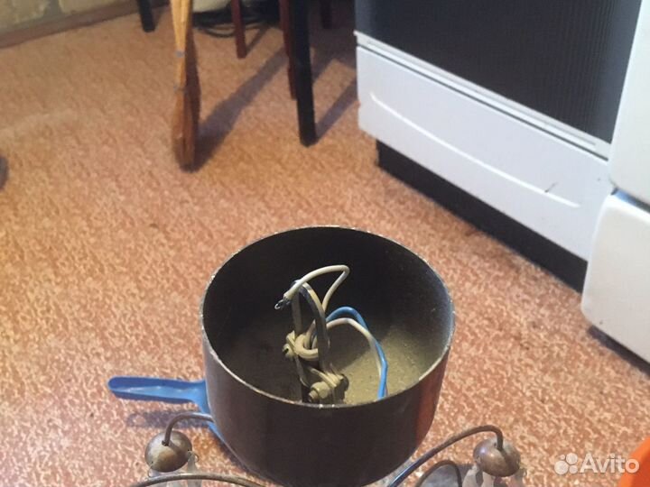 Люстра СССР бронза винтаж