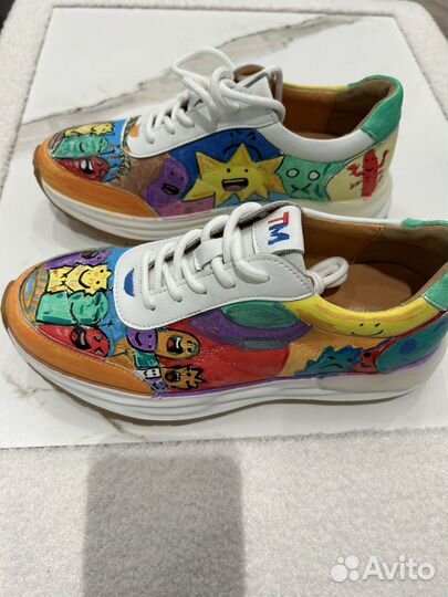 Кроссовки ручная роспись