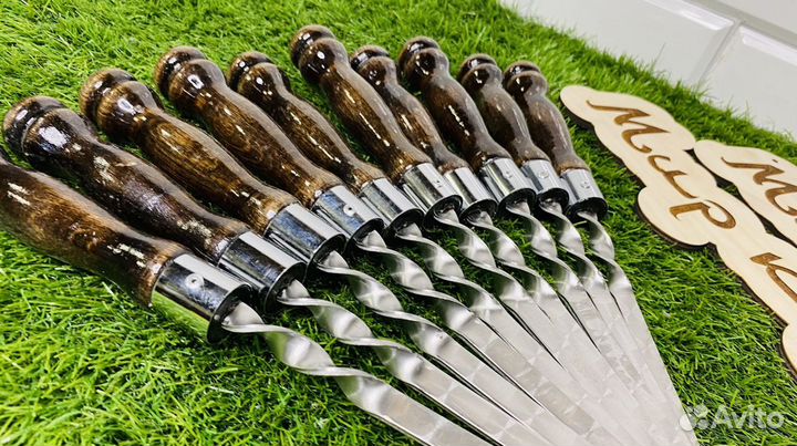 Шампура с деревянной ручкой