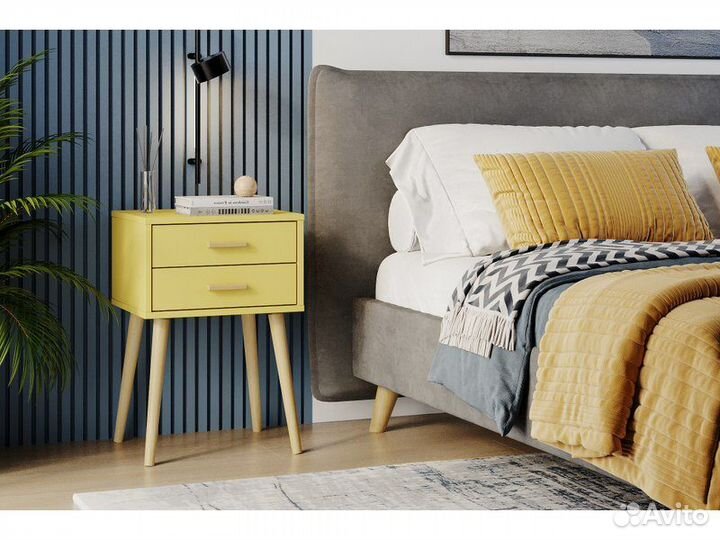 Тумба прикроватная Ивейн-3 Double Mustard