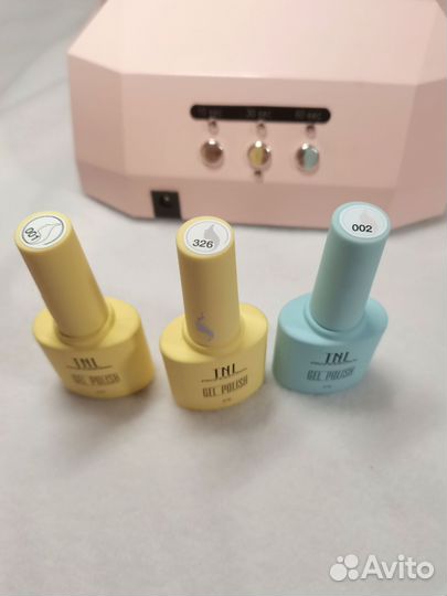 Печка для маникюра, гель лак, наклейки для ногтей