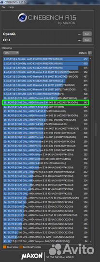 AM3 AMD Phenom II X4 965 BE / 4 ядра 3.4ghz 125W