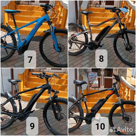 Электровелосипеды Cube, Haibike, Scott, и т.д