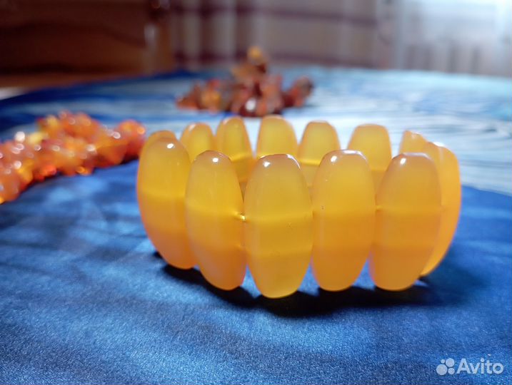 Янтарь СССР бусы браслет панно