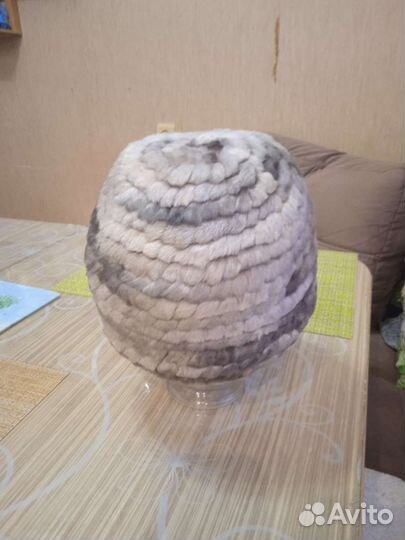 Шапка из мутона женская, размер 57