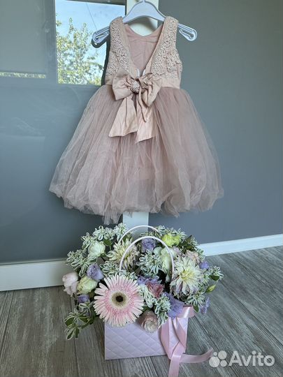 Платье для девочки нарядное новогоднее 92 -104 см