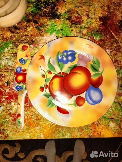 Блюдо для торта с лопаткой