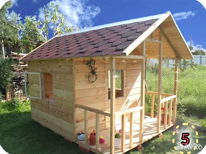 Детский деревянный домик
