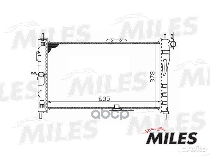 Радиатор daewoo espero 1.5-2.0 95-99 acrm054 Miles