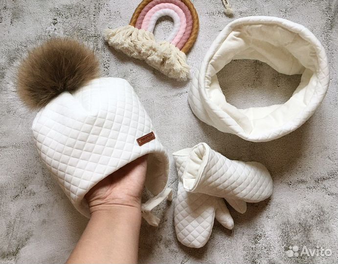 Шапка снуд шарф