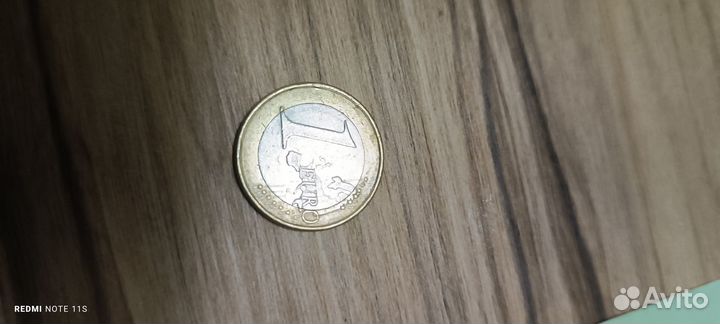 Продам монету 1 евро 2007 года, Испания
