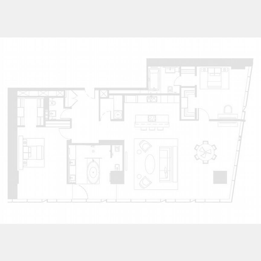 3-к. апартаменты, 161,6 м², 53/85 эт.