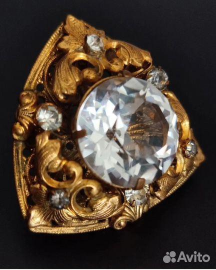 Брошь винтаж Крупная Царская