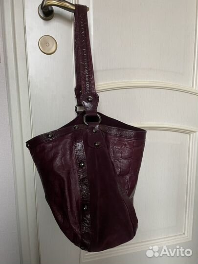 Сумка Ripani (Италия)нат. кожа бордовая