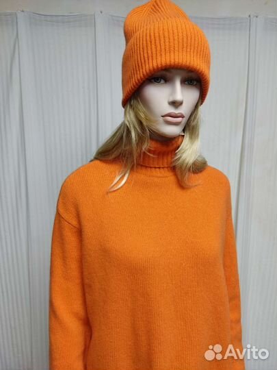 Шапка из мериноса. Шарф