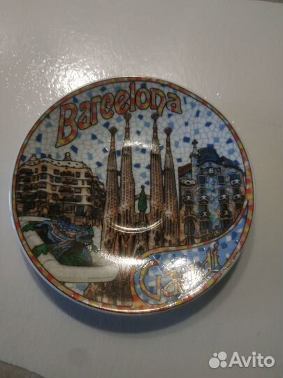 Сувенир из Испании, кофейная пара Барселона